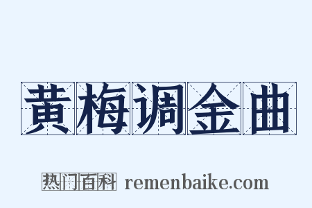 黄梅调金曲是什么意思的图片